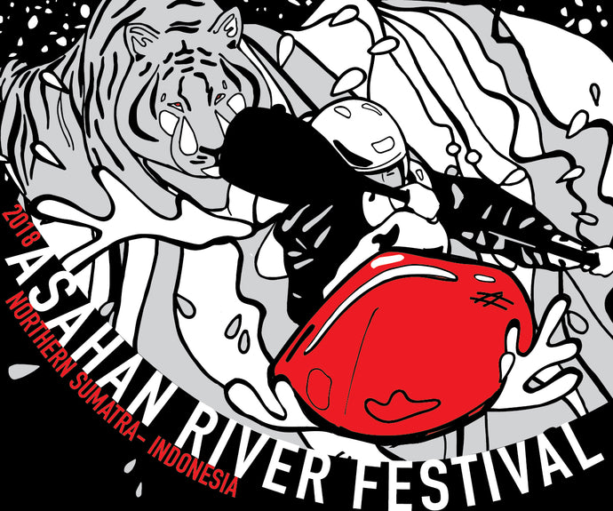Asahan River Festival Paddling Illustration & Design